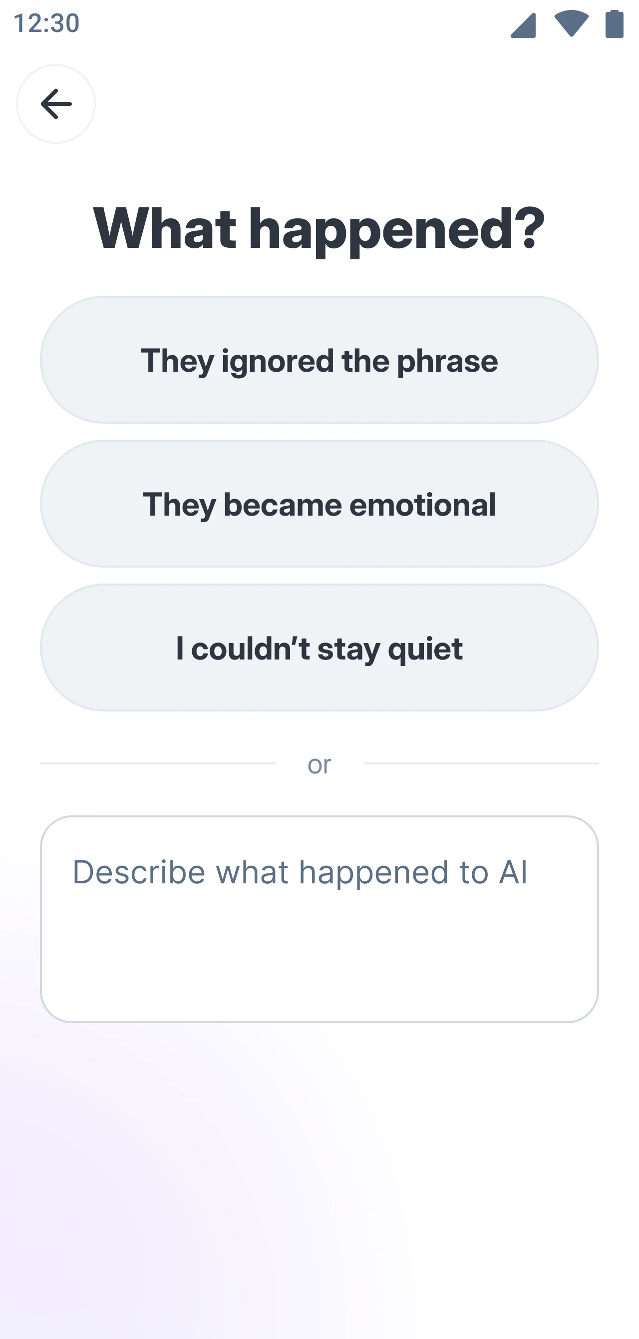 What happened?